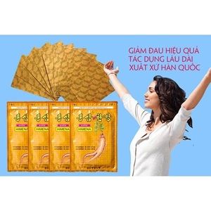 4 sheets Red Ginseng Pain Relief Heating Pads.